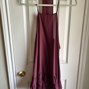 Maroon T Back Dress